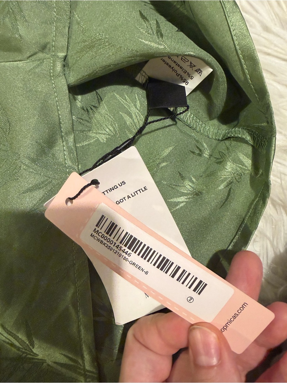 Green Jacquard Midi Skirt S zz3-16 - Picture 3 of 6